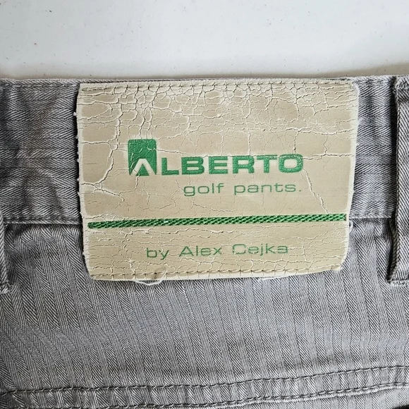 Alberto Gray DRIVER Fade Out Herringbone Men's Golf Pants By Alex Cejka , Sz 52